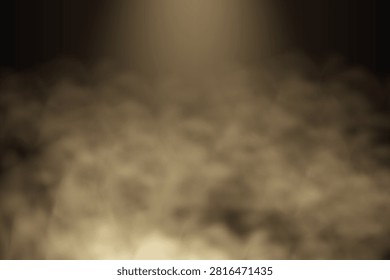 Ground level fog or smoke creating an atmospheric abstract background with spotlight from above