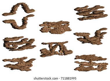 ground levels for platform games vector