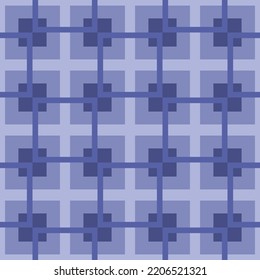 The ground pattern is lined with no squares in a row in blue on a blue background.