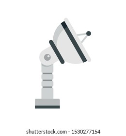 Ground Satellite Antenna Icon. Flat Illustration Of Ground Satellite Antenna Vector Icon For Web Design