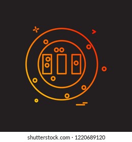 ground stadium cricket icon vector design