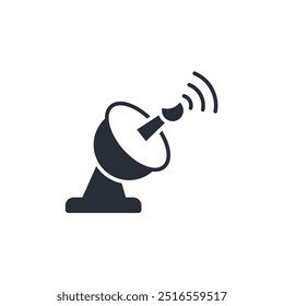ground station icon. vector.Editable stroke.linear style sign for use web design,logo.Symbol illustration.