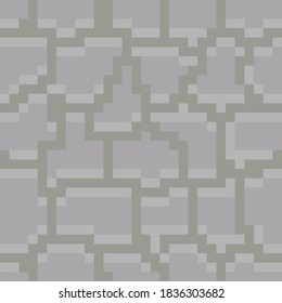 Ground or stone texture tile pattern, for pixel art style game, vector illustration