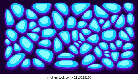 Ground texture with stones for game development in casual cartoon style