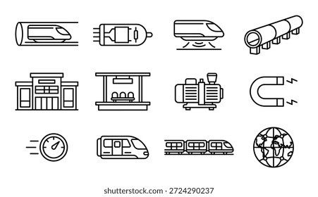 Sistemas de transporte terrestre de las tecnologías futuras y el concepto de transporte. tecnología de alta tecnología e innovación en el transporte.