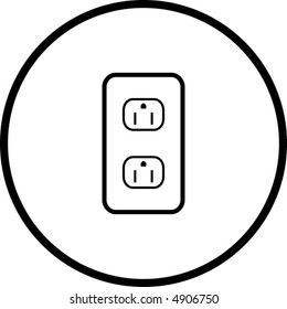 grounded power outlets symbol