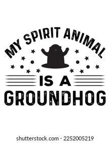 Groundhog day t shirt design, t shirt design