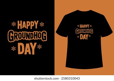 Groundhog Day T-Shirt Design, Groundhog Day, T-Shirt Design