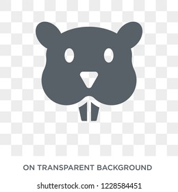 Groundhog icon. Trendy flat vector Groundhog icon on transparent background from animals  collection. 