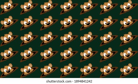 
Groundhog Pattern Vector Illustration for Groundhog Day Celebration