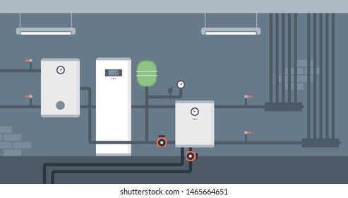 Ground-source heat pump - central heating installations