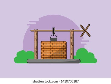 Groundwater flat vector design, underground water