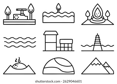 Groundwater Line Art Sketch Perfect for Learning and Teaching Materials (2)