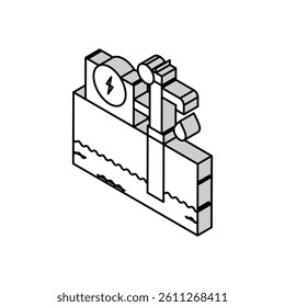 groundwater sampling hydrogeologist isometric icon vector. groundwater sampling hydrogeologist sign. isolated symbol illustration