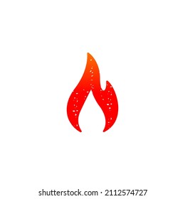 grounge flame stock vector illustration, fire, red, heat, burn.
