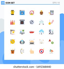 Group of 25 Modern Flat Colors Set for math; calculator; female; person; hands Editable Vector Design Elements