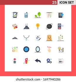 Grupo de 25 Colores planos modernos para Internet; libro; eco;invierno; materiales de diseño de vectores editables de Navidad