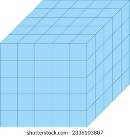 group of 3d cubes whose cubes can be removed and reassembled