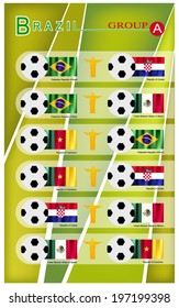 Group A, Flags of 4 Nations of Football or Soccer Championship in Final Tournament.