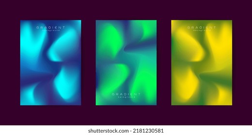 Diseño de fondo de flujo de grupo de resumen. Curva Formas de fluido en el estilo de degradado. ModernVector Illustration Diseño de concepto creativo. Bonito tapiz decorativo, patrón, texturas, póster, líquido