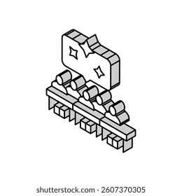 group activities primary school isometric icon vector. group activities primary school sign. isolated symbol illustration
