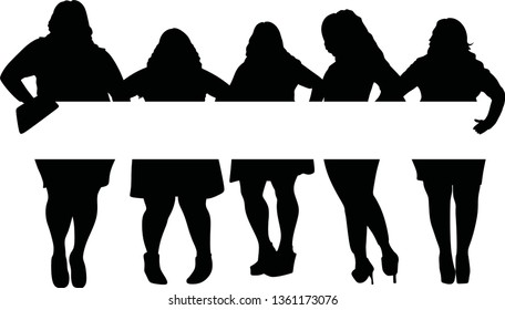 Group of afro woman vector