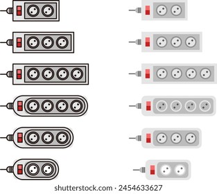The group of appliance illustration