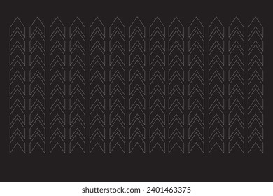 Group of arrows in the background in vector graphics.