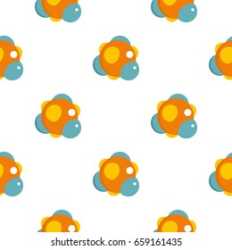 Group of atoms forming molecule pattern seamless for any design vector illustration