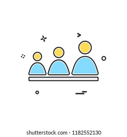 Group avatar icon design vector