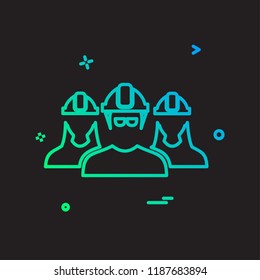 Group avatar icon design vector