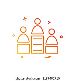 Group avatar icon design vector