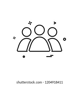 Group avatar icon design vector