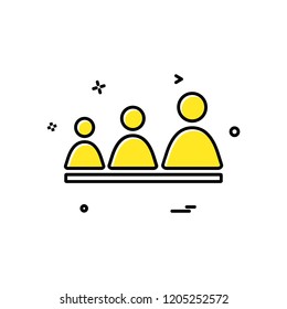 Group avatar icon design vector