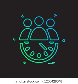 Group avatar icon design vector