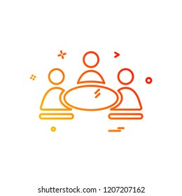 Group avatar icon design vector