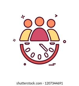 Group avatar icon design vector