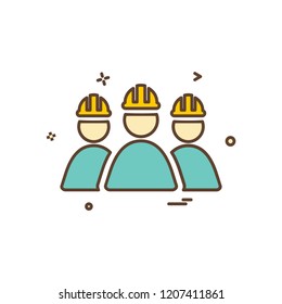 Group avatar icon design vector