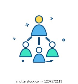 Group avatar icon design vector