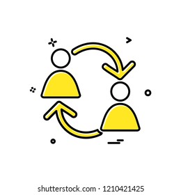 Group avatar icon design vector