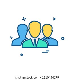 Group avatar icon design vector