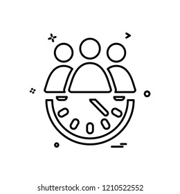Group avatar icon design vector
