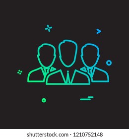 Group avatar icon design vector