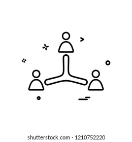Group avatar icon design vector