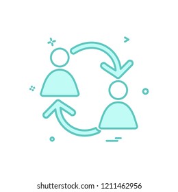 Group avatar icon design vector