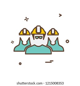 Group avatar icon design vector