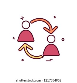Group avatar icon design vector