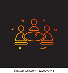 Group avatar icon design vector