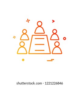 Group avatar icon design vector