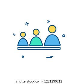 Group avatar icon design vector